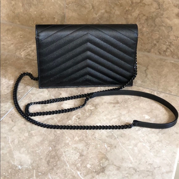 Yves Saint Laurent Bags Authentic Ysl Envelope Chain Wallet Poshmark